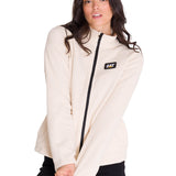 Polar Manga Larga Mujer Microfleece Full Zip Beige Cat