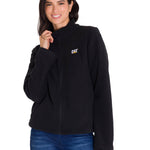 Polar Casual Mujer Women'S Microfleece Full Zip Negro Cat