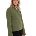 Polar Casual Mujer Women'S Microfleece Quarter Zip Gris Cat