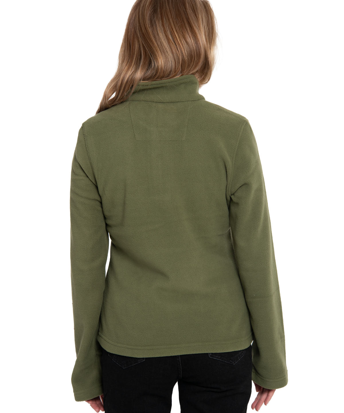 Polar Casual Mujer Women'S Microfleece Quarter Zip Gris Cat