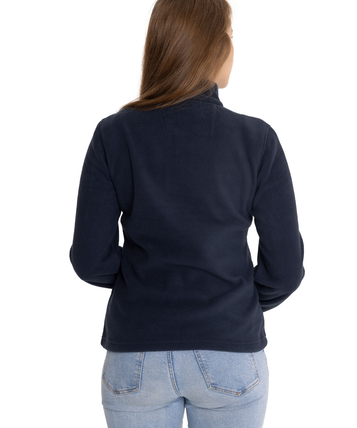 Polar Casual Mujer Women'S Microfleece Quarter Zip Azul Cat