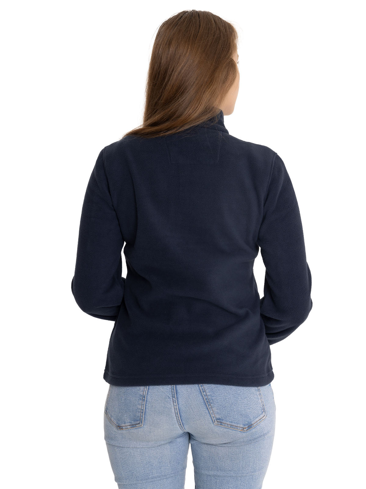 Polar Casual Mujer Women'S Microfleece Quarter Zip Azul Cat