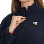 Polar Casual Mujer Women'S Microfleece Quarter Zip Azul Cat