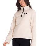 Polar Manga Larga Mujer Microfleece Quarter Zip Beige Cat