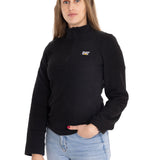 Polar Casual Mujer Women'S Microfleece Quarter Zip Negro Cat