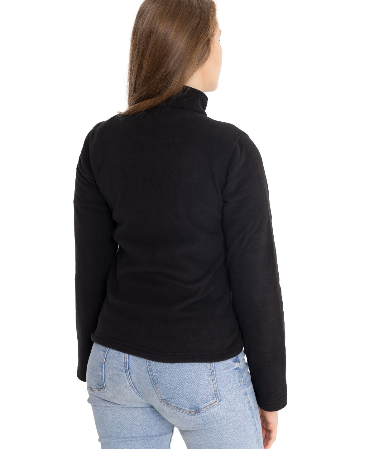 Polar Casual Mujer Women'S Microfleece Quarter Zip Negro Cat