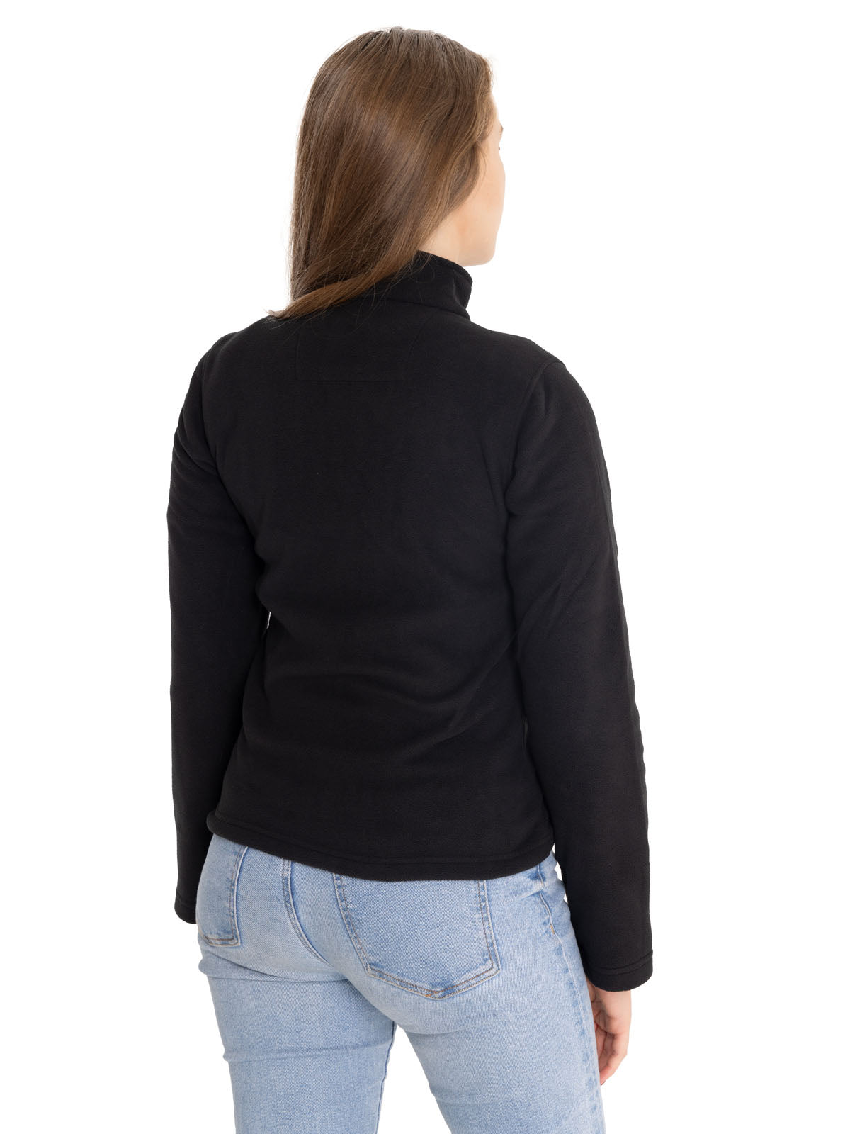 Polar Casual Mujer Women'S Microfleece Quarter Zip Negro Cat