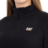 Polar Casual Mujer Women'S Microfleece Quarter Zip Negro Cat