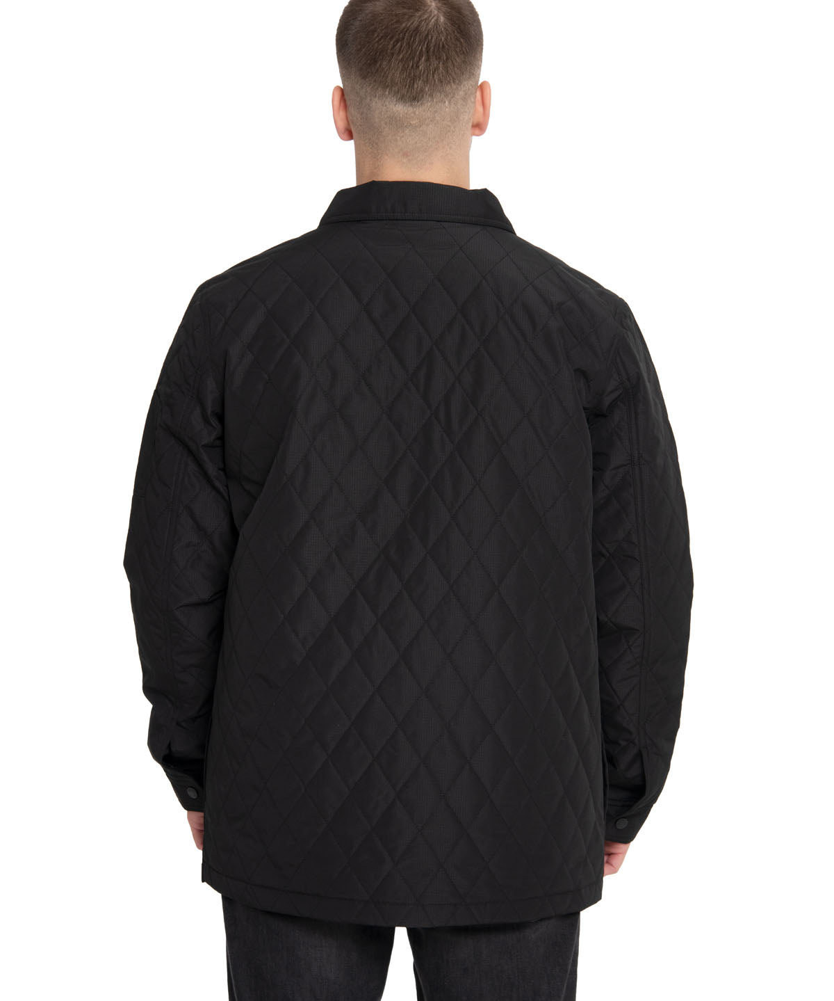 Chaqueta Casual Hombre Quilted Ripstop Shirt Jacket Negro Cat