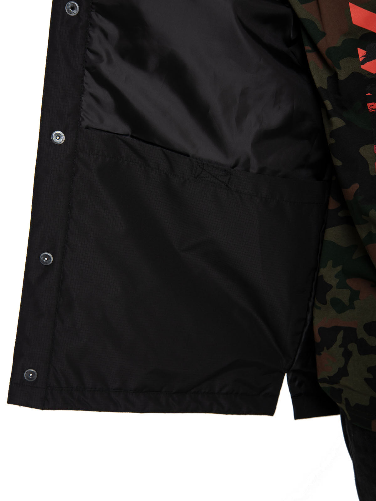 Chaqueta Casual Hombre Quilted Ripstop Shirt Jacket Negro Cat