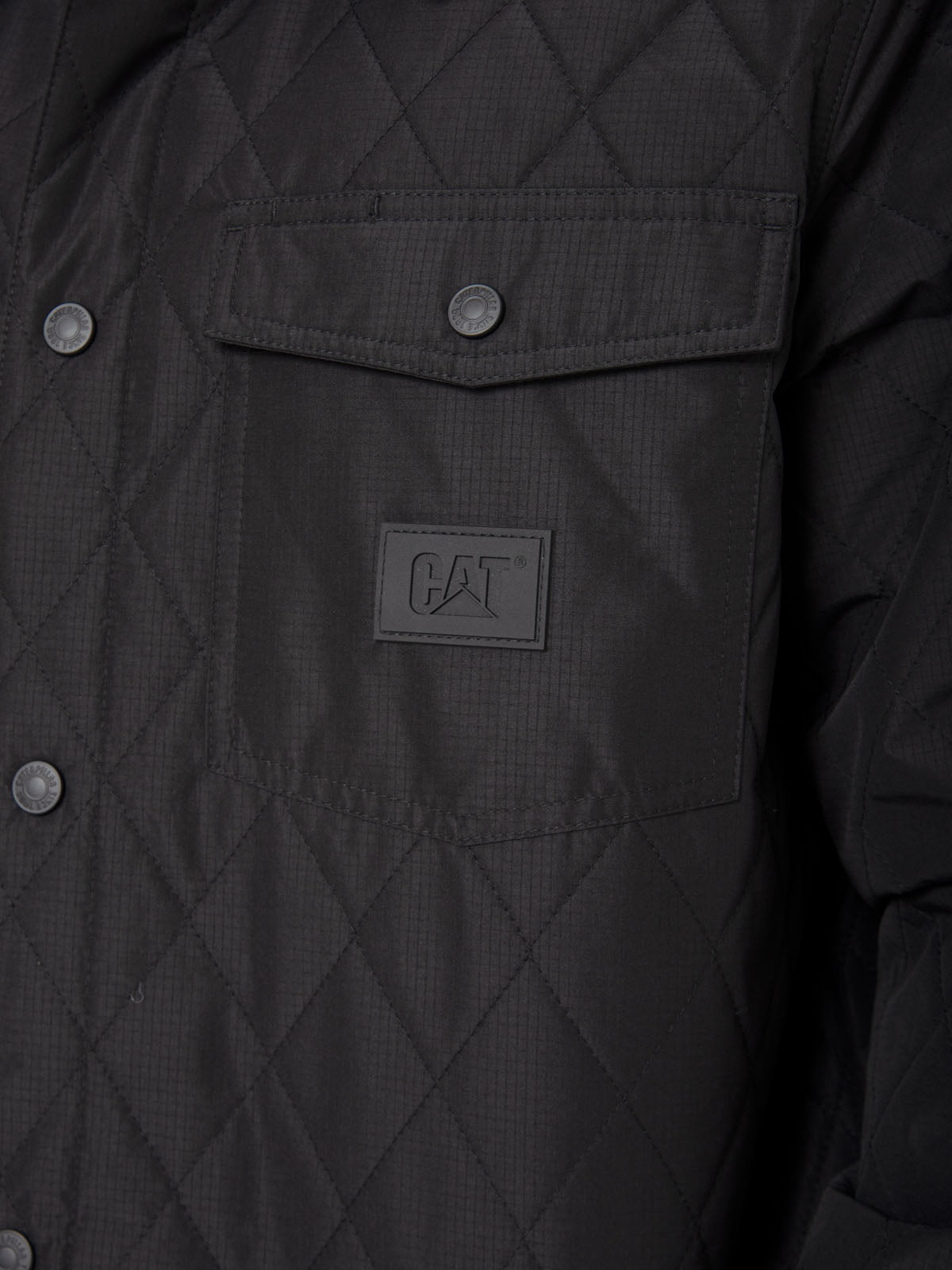 Chaqueta Casual Hombre Quilted Ripstop Shirt Jacket Negro Cat