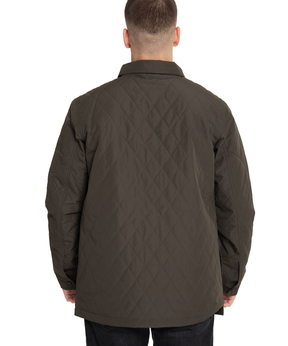 Chaqueta Casual Hombre QUILTED RIPSTOP SHIRT VERDE CAT