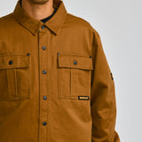 Chaqueta Casual Hombre WAXED COTTON SHIRT JAC Café CAT
