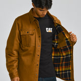 Chaqueta Casual Hombre WAXED COTTON SHIRT JAC Café CAT
