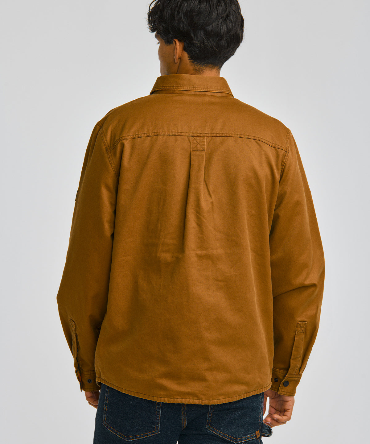 Chaqueta Casual Hombre WAXED COTTON SHIRT JAC Café CAT