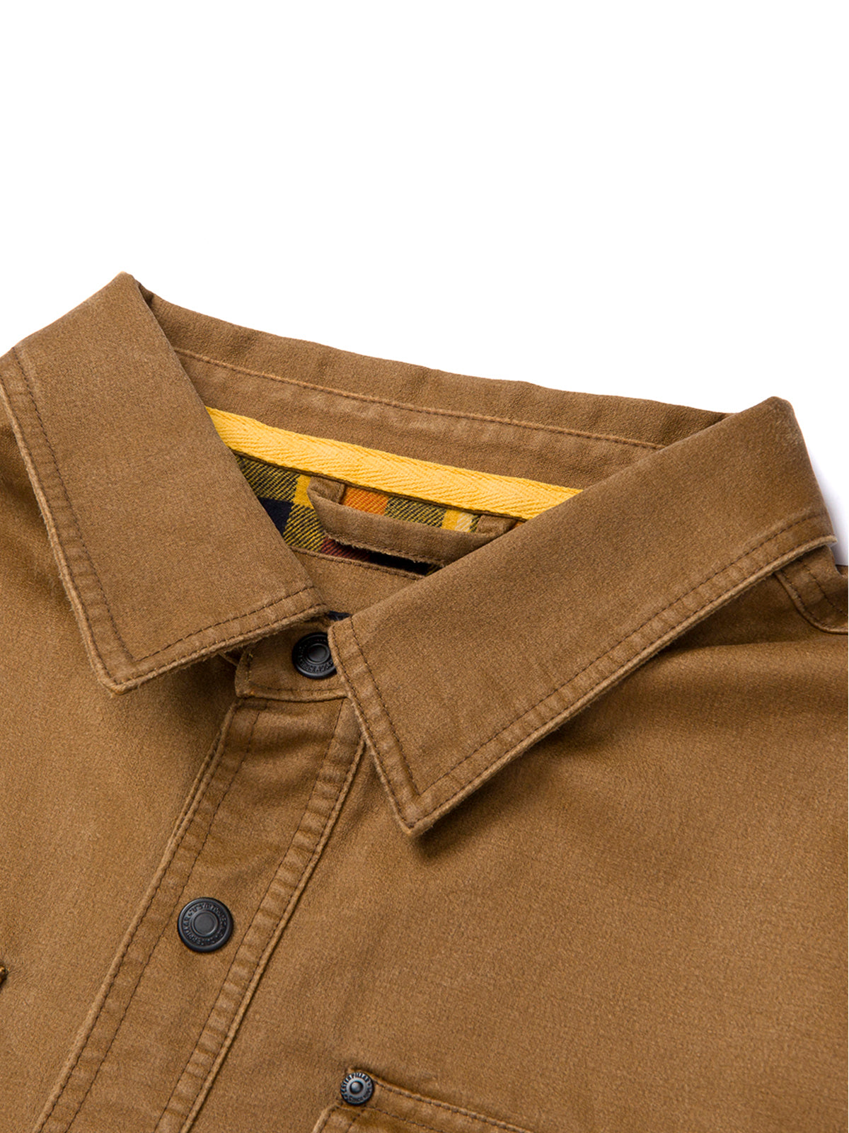 Chaqueta Casual Hombre WAXED COTTON SHIRT JAC Café CAT