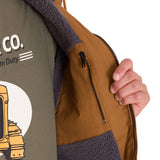 Chaqueta Hombre Hooded Sherpa Bronze Cat