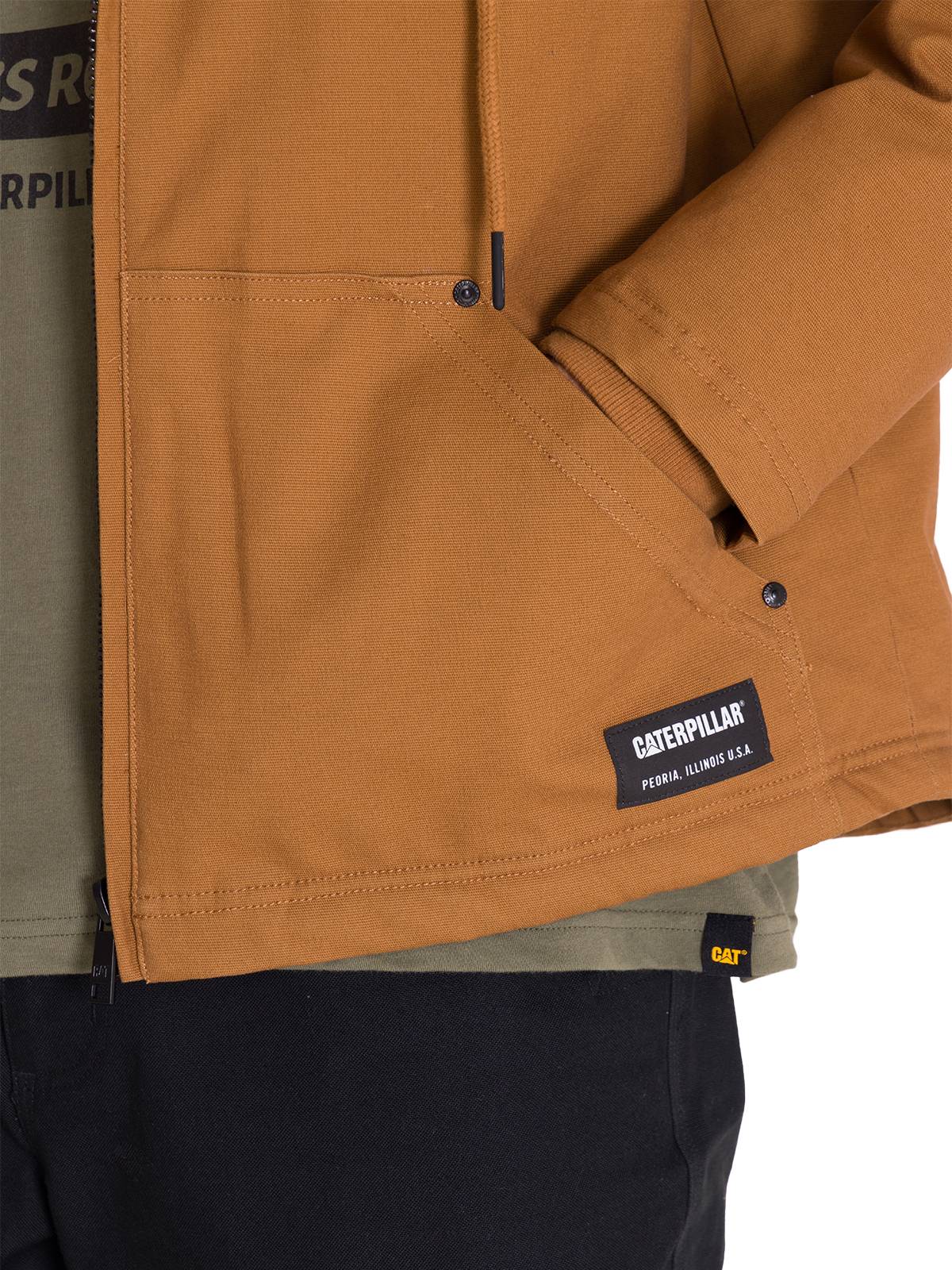 Chaqueta Hombre Hooded Sherpa Bronze Cat