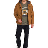 Chaqueta Hombre Hooded Sherpa Bronze Cat