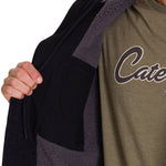 Chaqueta Manga Larga Hombre Hooded Sherpa Lined Negra Cat