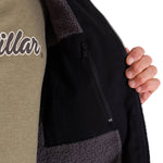 Chaqueta Manga Larga Hombre Hooded Sherpa Lined Negra Cat