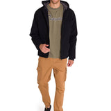 Chaqueta Manga Larga Hombre Hooded Sherpa Lined Negra Cat