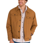 Chaqueta Manga Larga Hombre Trucker Bronce Cat