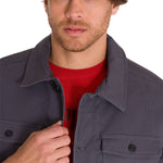 Chaqueta Manga Larga Hombre Trucker Grafito Cat