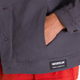 Chaqueta Manga Larga Hombre Trucker Grafito Cat