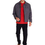 Chaqueta Manga Larga Hombre Trucker Grafito Cat