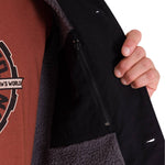 Chaqueta Manga Larga Hombre Trucker Negra Cat