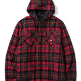 Chaqueta Hombre Hooded Flannel Rojo Cat