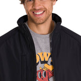 Chaqueta Manga Larga Hombre Ripstop Softshell Negra Cat