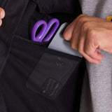 Chaqueta Manga Larga Hombre Ripstop Softshell Negra Cat