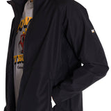 Chaqueta Manga Larga Hombre Ripstop Softshell Negra Cat