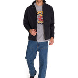 Chaqueta Manga Larga Hombre Ripstop Softshell Negra Cat