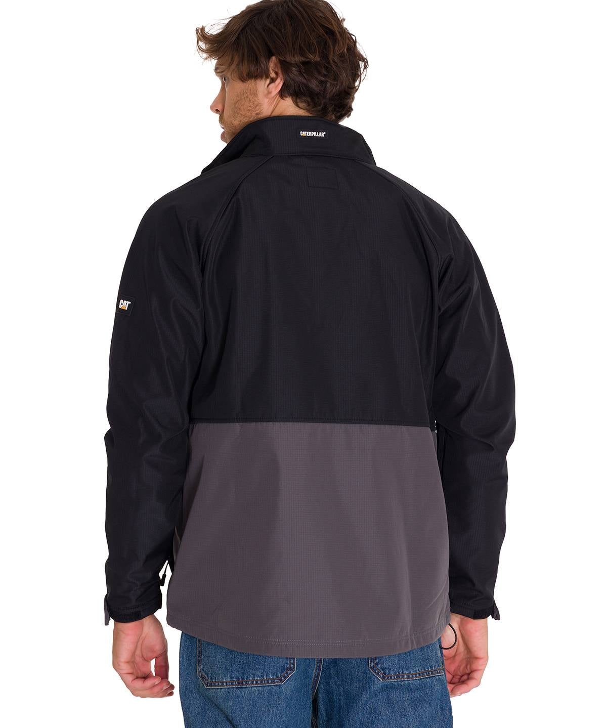 Chaqueta Manga Larga Hombre Ripstop Softshell Gris Cat