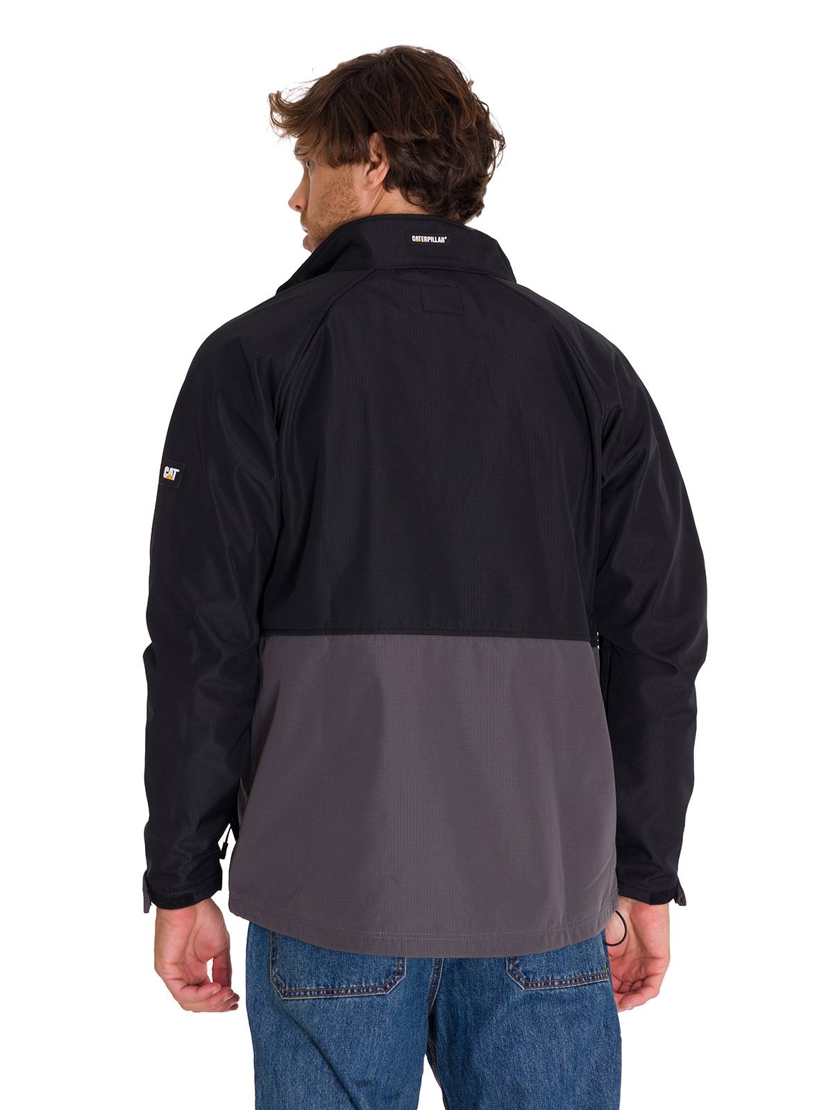 Chaqueta Manga Larga Hombre Ripstop Softshell Gris Cat