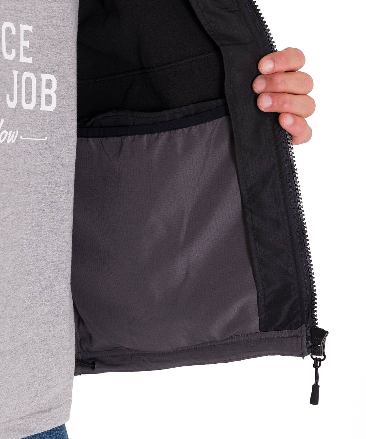 Chaqueta Manga Larga Hombre Ripstop Softshell Gris Cat