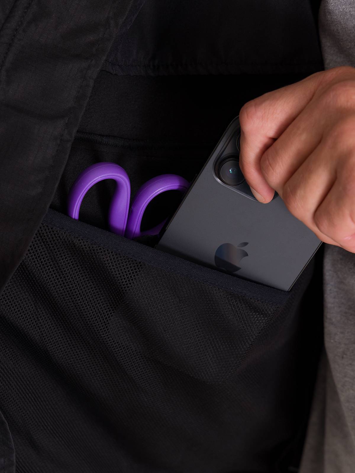 Chaqueta Manga Larga Hombre Ripstop Softshell Gris Cat