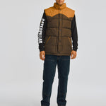 Parka Sin Mangas Hombre Big Sky Puffer Vest Café Oscuro Cat