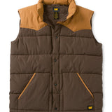 Parka Sin Mangas Hombre Big Sky Puffer Vest Café Oscuro Cat