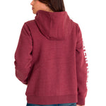 Polerón Full Zip Mujer Trademark Banner Rojo CAT