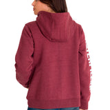 Polerón Full Zip Mujer Trademark Banner Rojo CAT