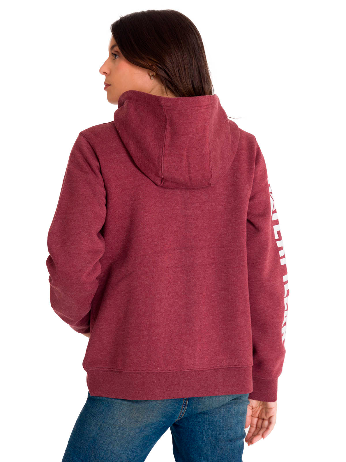 Polerón Full Zip Mujer Trademark Banner Rojo CAT