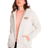 Polerón Full Zip Mujer Trademark Banner Beige CAT