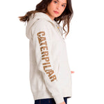 Polerón Full Zip Mujer Trademark Banner Beige CAT