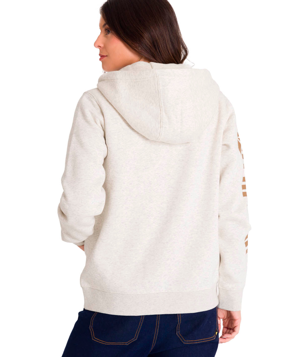 Polerón Full Zip Mujer Trademark Banner Beige CAT