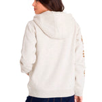 Polerón Full Zip Mujer Trademark Banner Beige CAT