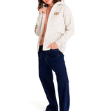 Polerón Full Zip Mujer Trademark Banner Beige CAT